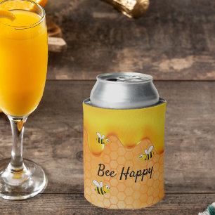Rafraîchisseur Pour Canette Bee Happy bumble abeilles miel gouttes de miel com