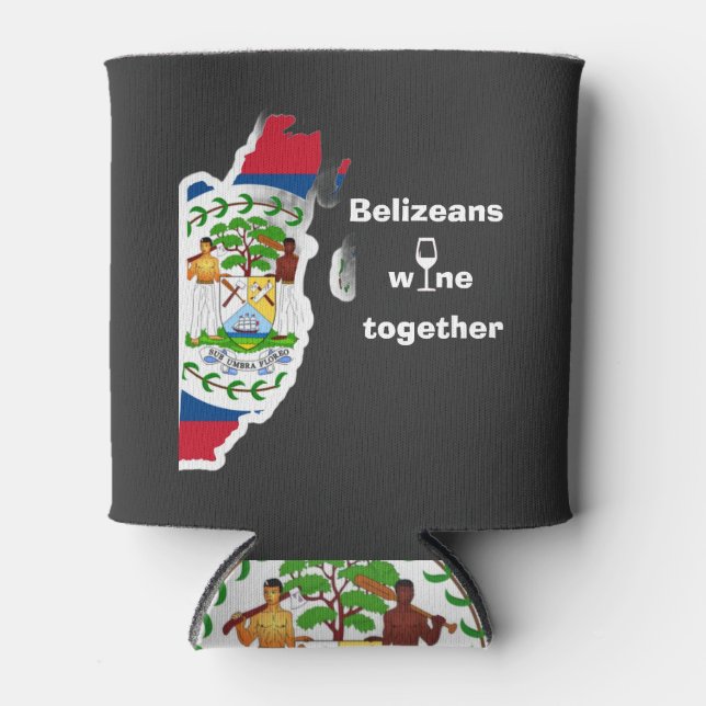 Rafraîchisseur Pour Canette Belizeans Wine Together Koozie Can Cooler Sleeve (Devant)
