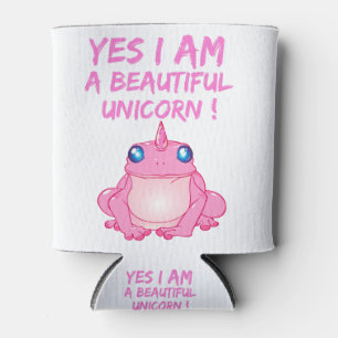 RAFRAÎCHISSEUR POUR CANETTE BELLE LICORNE DE ROSE DE GRENOUILLE