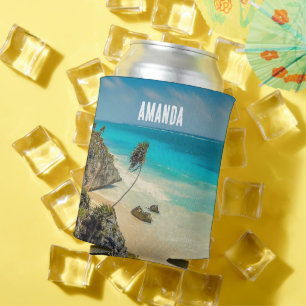 Rafraîchisseur Pour Canette Belle plage de sable Paradis tropical