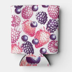 Rafraîchisseur Pour Canette Berries fraîches : Arrière - plan Vintage coloré.