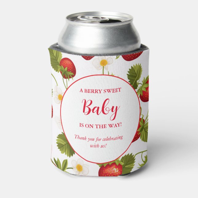 Rafraîchisseur Pour Canette Berry fraise Baby shower sucré (Can Dos)