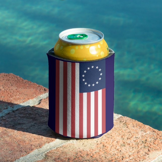 Rafraîchisseur Pour Canette Betsy Ross Drapeau Design peut refroidir (Piscine in situ)