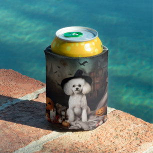Rafraîchisseur Pour Canette Bichon Frisé Citrouilles Halloween Épouvantable