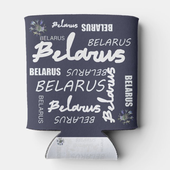 Rafraîchisseur Pour Canette Biélorussie Fleur nationale de maïs (Dos)