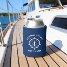 Bienvenue à bord Nom du bateau maritime Corde d'an