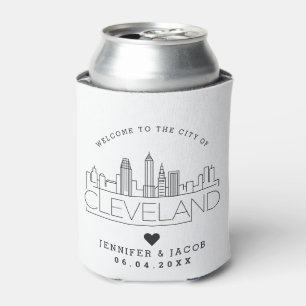 Rafraîchisseur Pour Canette Bienvenue à Cleveland   Faveur Mariage