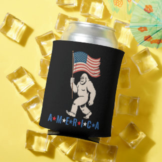 Rafraîchisseur Pour Canette Bigfoot America Patriotic Funny 4th of July