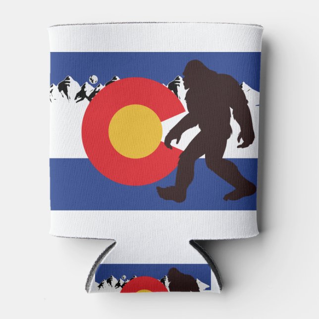 Rafraîchisseur Pour Canette Bigfoot-Colorado-Flag (Devant)