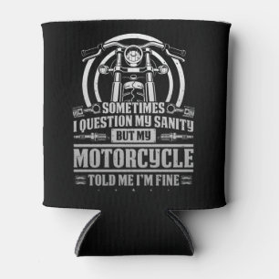 Rafraîchisseur Pour Canette Biker Classique Je Remise En Question Mon Sanité M