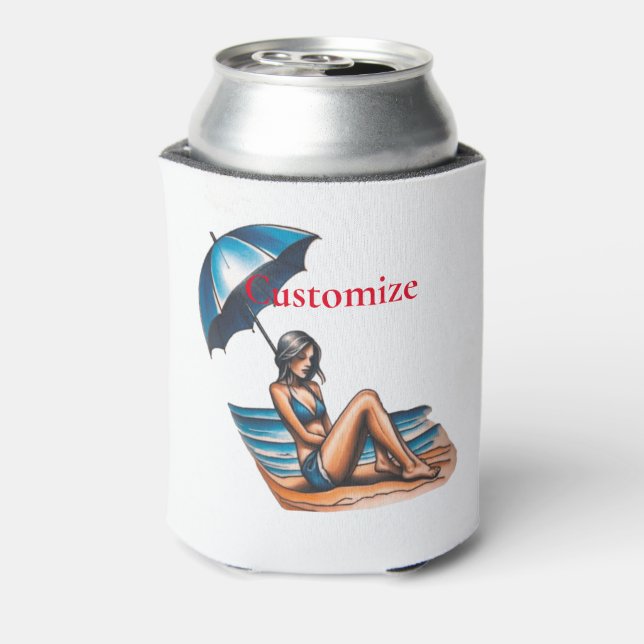 Rafraîchisseur Pour Canette Bikini Girl Beach Napping Thunder_Cove (Can Dos)
