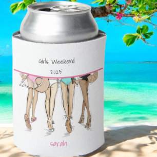 Rafraîchisseur Pour Canette Bikinis et Martinis Week-end entre filles en bikin