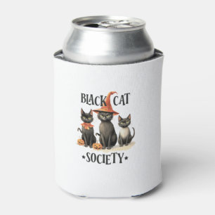 Rafraîchisseur Pour Canette Black Cat Society Cute Halloween Black Cat Witch H