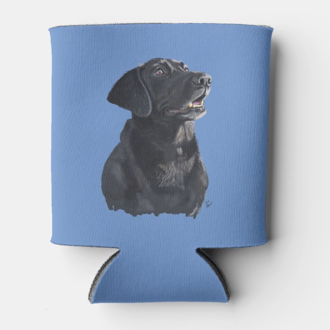 Rafraîchisseur Pour Canette Black Lab Dog Art Can Cooler (Devant)