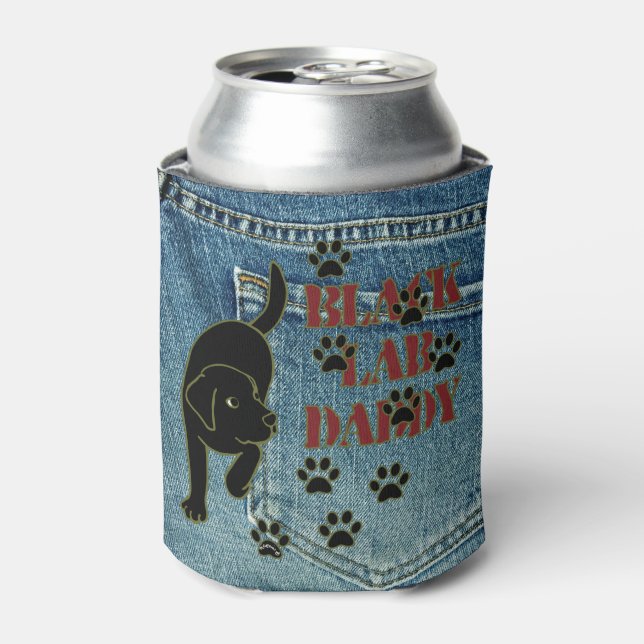 Rafraîchisseur Pour Canette Black Labrador Daddy Can Cooler (Can devant)
