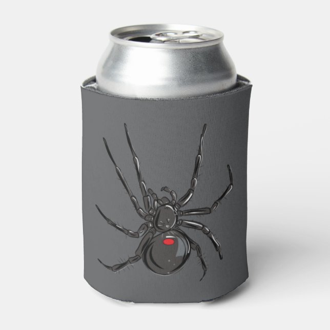 Rafraîchisseur Pour Canette Black Widow Spider Dessin original (Can devant)