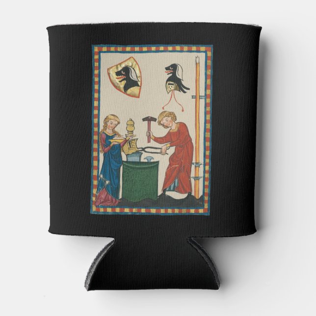 Rafraîchisseur Pour Canette Blacksmith Forge Casque Art Médiéval (Devant)