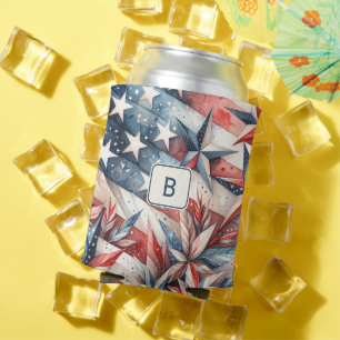 Rafraîchisseur Pour Canette Blancs rouges et Bleus