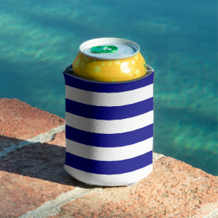 Rafraîchisseur Pour Canette Bleu et blanc de la marine