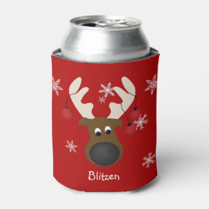 Rafraîchisseur Pour Canette Blitzen Custom Christmas Reindeer Funny