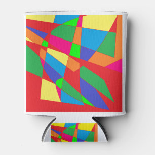 Rafraîchisseur Pour Canette bloc couleur rouge art