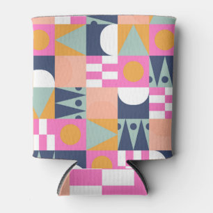 Rafraîchisseur Pour Canette Bloc de couleur africain, motif géométrique.