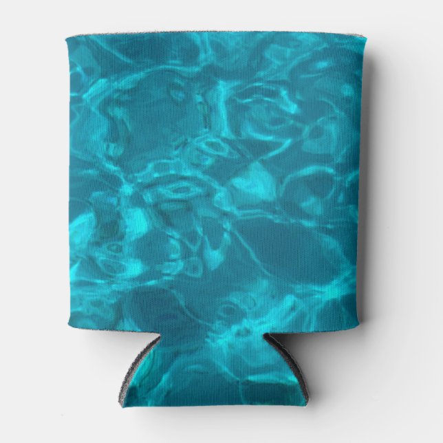 Rafraîchisseur Pour Canette Blue Ocean Motif, Beach Ocean View Lovers (Devant)