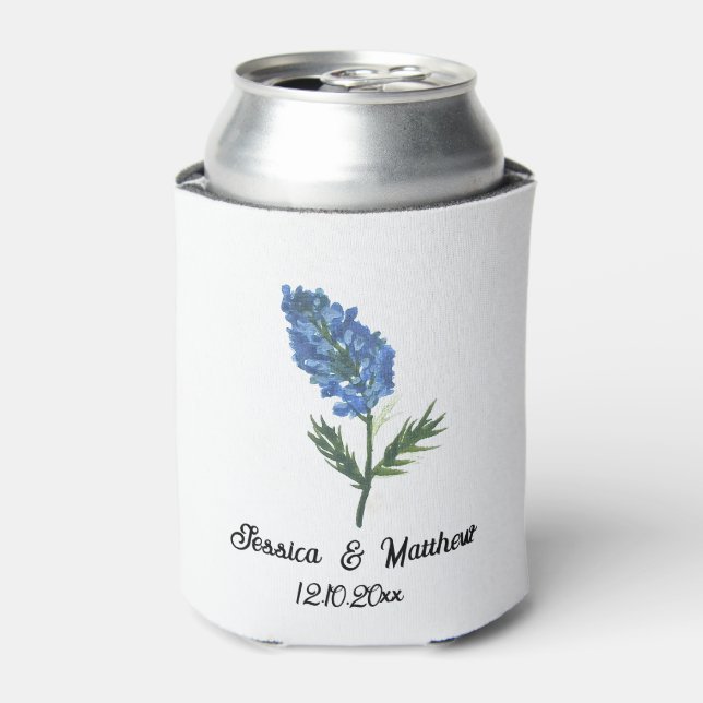 Rafraîchisseur Pour Canette Bluebonnets Texas Texan Mariage nature fleurie (Can devant)