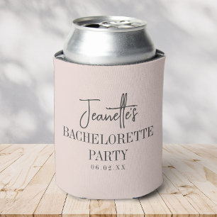 Rafraîchisseur Pour Canette Blush élégant moderne pour enterrement de vie de j