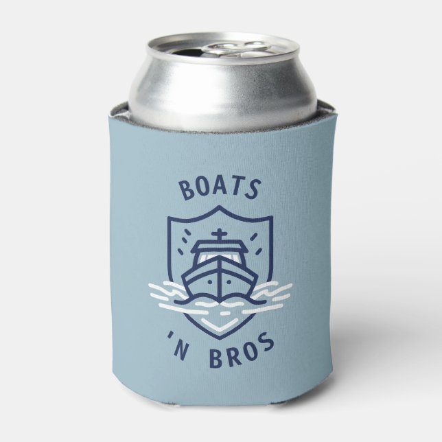 Rafraîchisseur Pour Canette Boats N Bros Bachelor Party Favor Blue (Can devant)