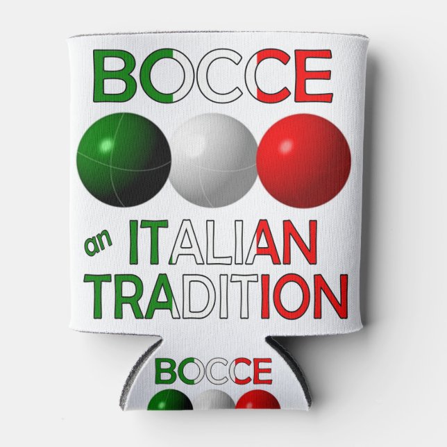 Rafraîchisseur Pour Canette Bocce une tradition italienne (Devant)