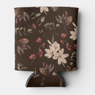 Rafraîchisseur Pour Canette Bohème Floral Dark : Aquarelle Motif