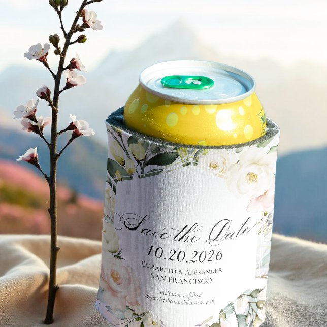 Rafraîchisseur Pour Canette Boho Mariage de cadre fleuri (Créateur téléchargé)