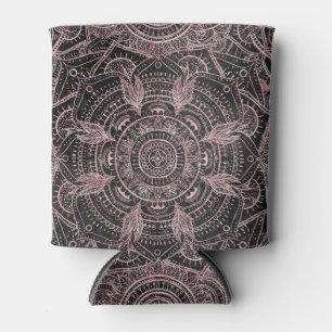 Rafraîchisseur Pour Canette Boho Rose Gold Gray Mandala Elegant Design