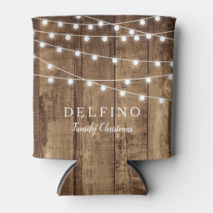 Rafraîchisseur Pour Canette Bois rustique Fée Lumière Fête de fête personnalis