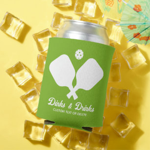 Rafraîchisseur Pour Canette Boissons Pickleball Paddles Vert Personnalisé