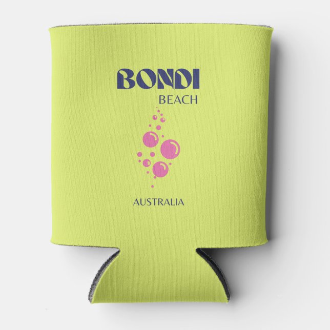 Rafraîchisseur Pour Canette Bondi Beach, Lime Jaune (Devant)