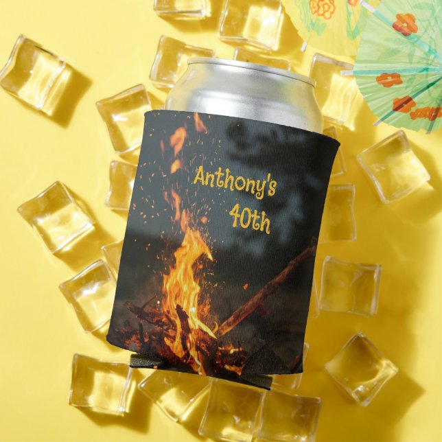 Rafraîchisseur Pour Canette Bonfire Sparks fête d'anniversaire (Été in situ)