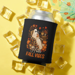 Rafraîchisseur Pour Canette Bonjour Vibrations d'Automne Fantôme Mignon Citrou