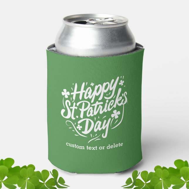 Rafraîchisseur Pour Canette Bonne bière personnalisée des Shamrocks de la fête (Créateur téléchargé)