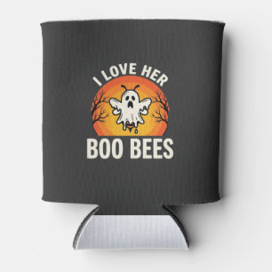 Rafraîchisseur Pour Canette Boo Bees Halloween Ghost Bee Drôle Design_1