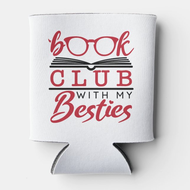 Rafraîchisseur Pour Canette Book Club avec My Besties (Devant)