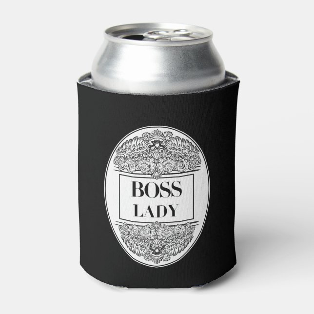 Rafraîchisseur Pour Canette Boss Lady - Élégante autonomisation (Can devant)