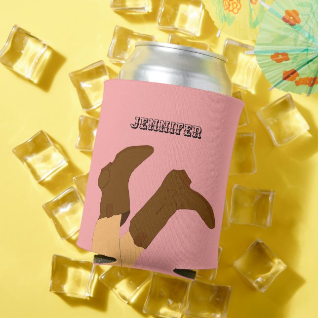 Rafraîchisseur Pour Canette Bottes Cowboy Personnalisées (Été in situ)