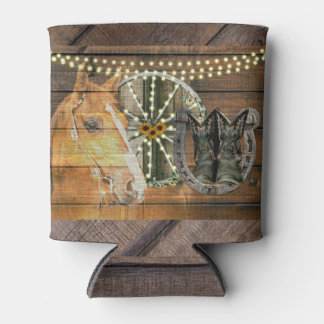 Rafraîchisseur Pour Canette Bottes de cow-boy à roue Western Horse Horseshoe W