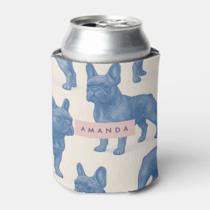 Rafraîchisseur Pour Canette Bouledogue français mignon personnalisé