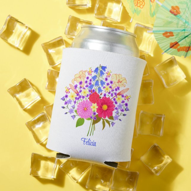 Rafraîchisseur Pour Canette Bouquet de fleurs Blanc (Été in situ)