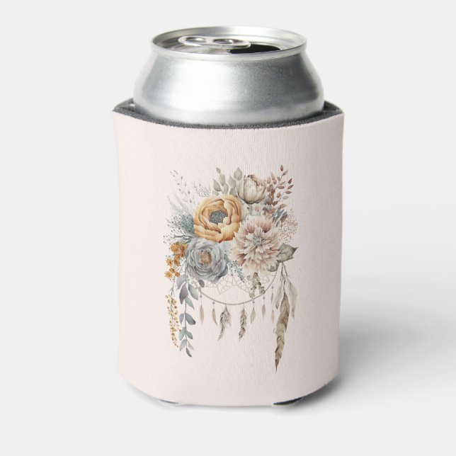 Rafraîchisseur Pour Canette Bouquet de fleurs boho et attrape-rêves (Can Dos)
