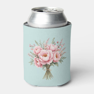 Rafraîchisseur Pour Canette Bouquet de fleurs de pivoine rose joli
