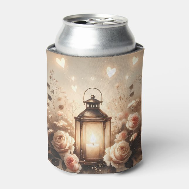 Rafraîchisseur Pour Canette Bouquet de lanterne rose Glow (Can devant)